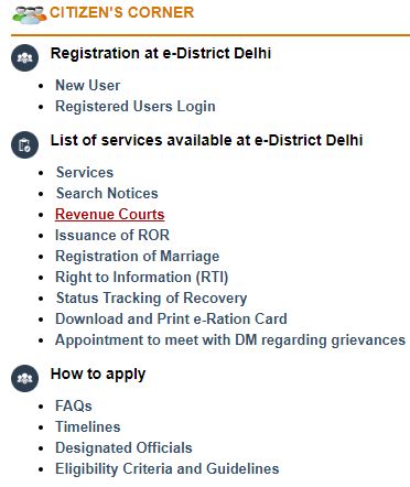 Delhi Government online